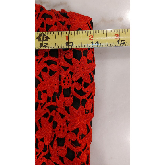 Masquerade Red/Black‎ Strapless Corset Dress Size 5/6 Party Prom Evening Tulle - Picture 7 of 10